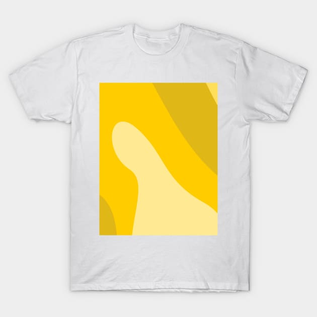 Boho abstract yellow sun pastel swirl pattern T-Shirt by Word and Saying